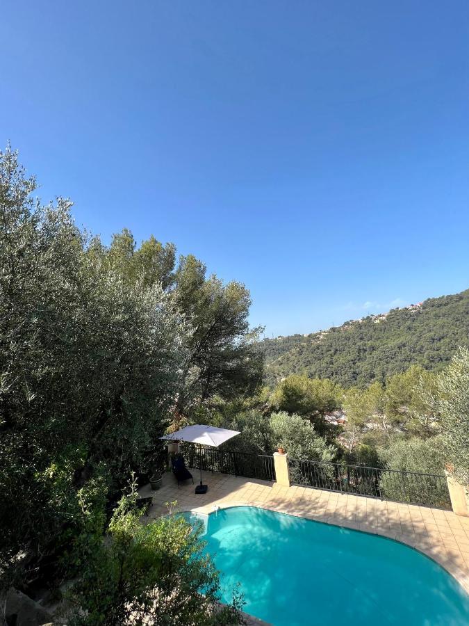 Entre Nice Et Monaco Grande Villa Avec Piscine Privee 12 Personnes Drap Buitenkant foto