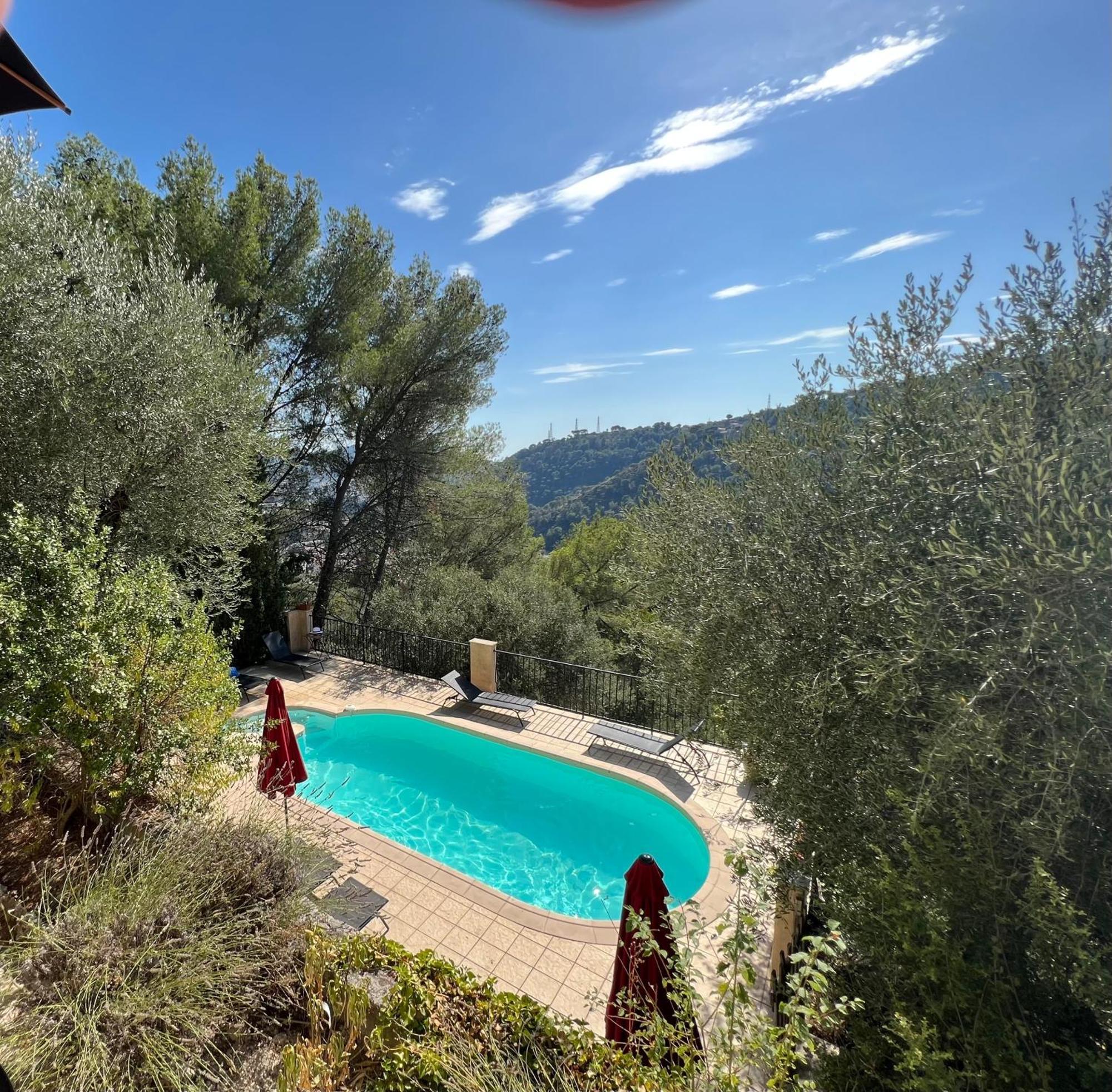 Entre Nice Et Monaco Grande Villa Avec Piscine Privee 12 Personnes Drap Buitenkant foto